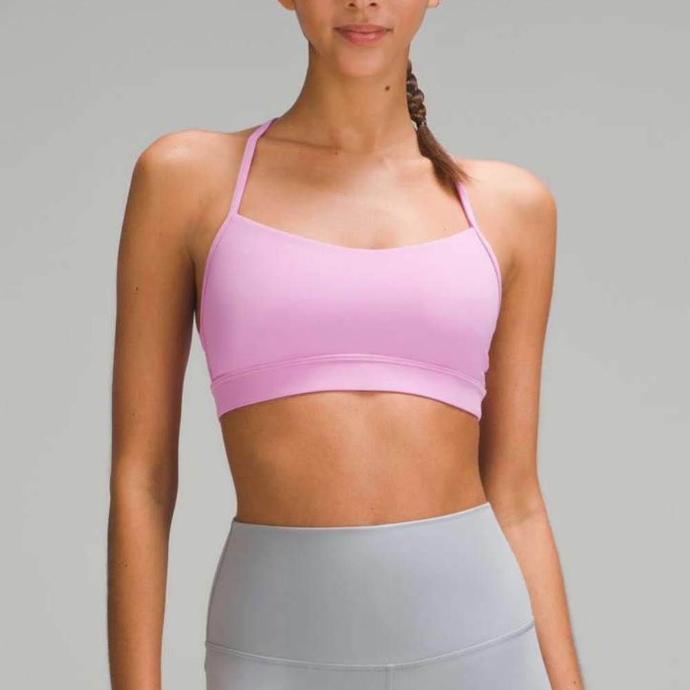 Lululemon Flow Y Bra Nulu *Light Support, A-C Cups in Dahlia Mauve